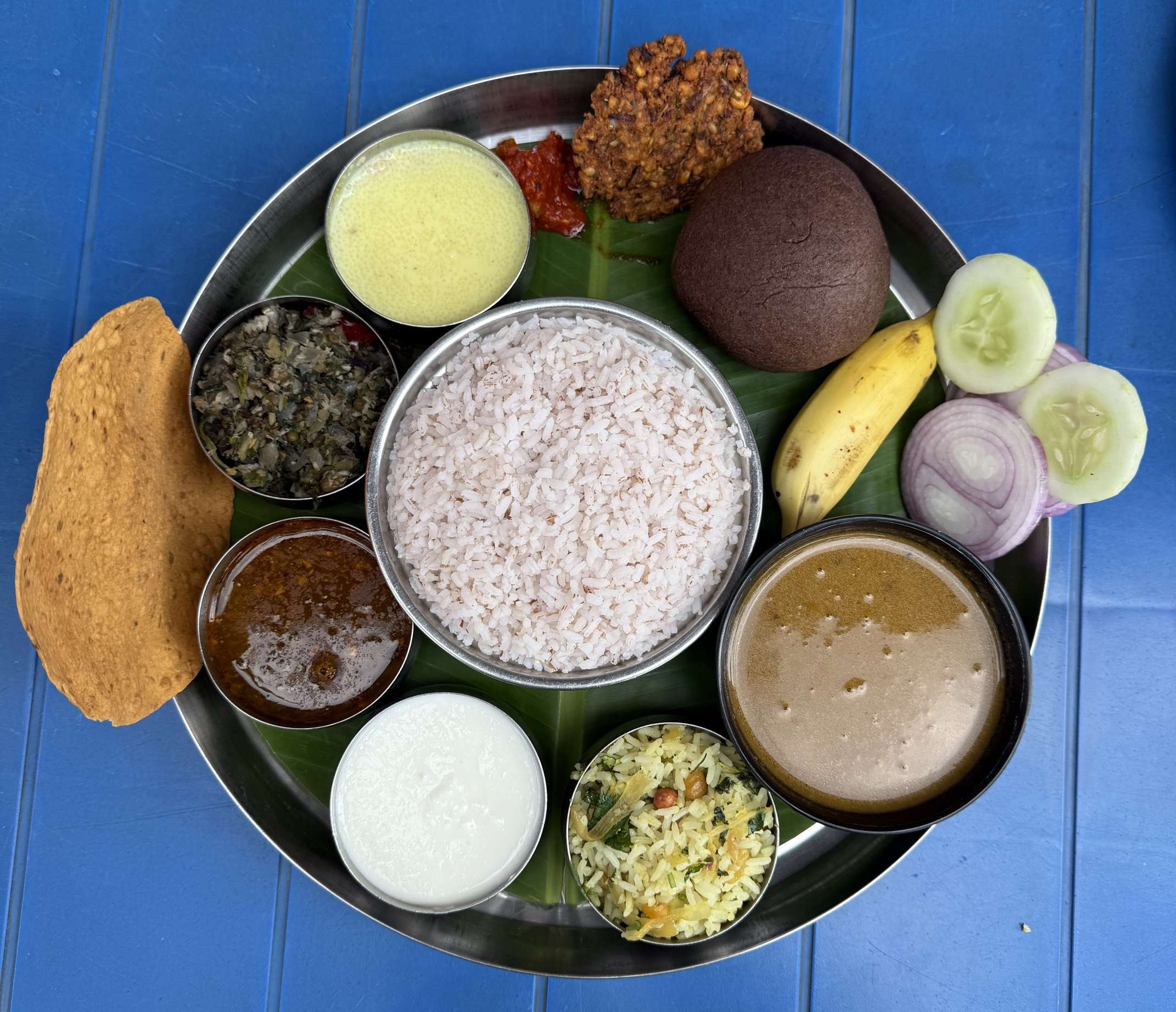 Delicious South Indian breakfast served at Miracle Garden Restaurant